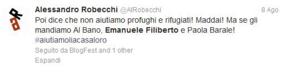Stasera in tv c'&egrave; Twitter