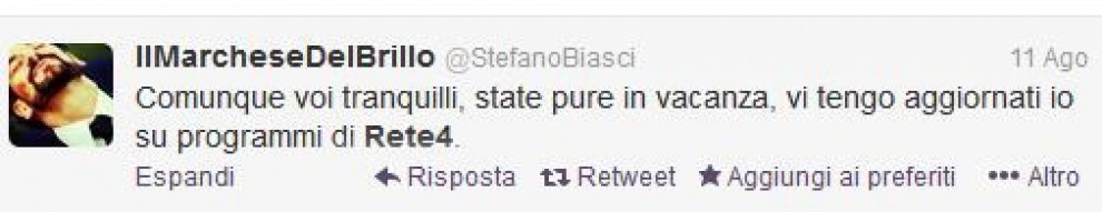 Stasera in tv c'&egrave; Twitter