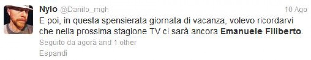 Stasera in tv c'&egrave; Twitter