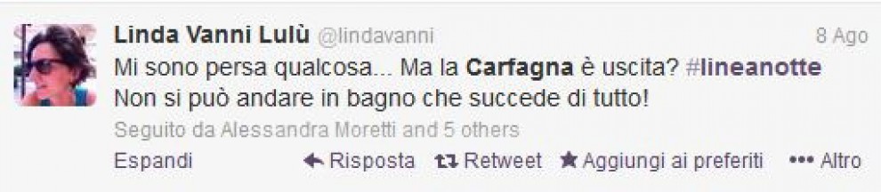 Stasera in tv c'&egrave; Twitter